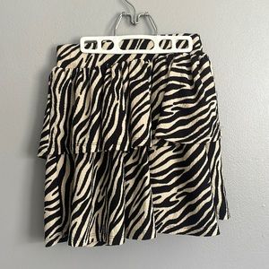 zebra print skirt